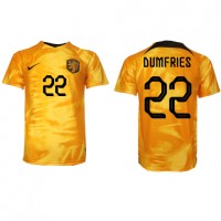 Fotbalové Dres Holandsko Denzel Dumfries #22 Domácí MS 2022 Krátký Rukáv